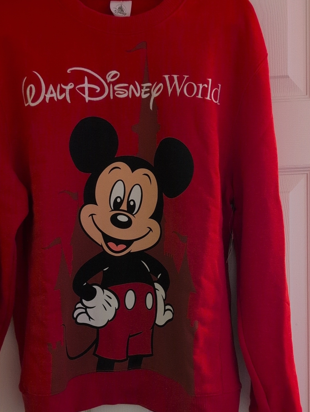 Disney World Red Mickey Castle Graphic Sweatshirt